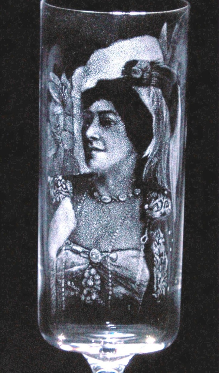 Portrait of Lillie Langtry-Point Engraved